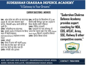 Read more about the article 📅 Daily Current Affairs with Sudershan Chakraa Defence Academy 📰